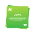 Quote background . Creative Modern Material Design Quote template. Vector illustration. Royalty Free Stock Photo